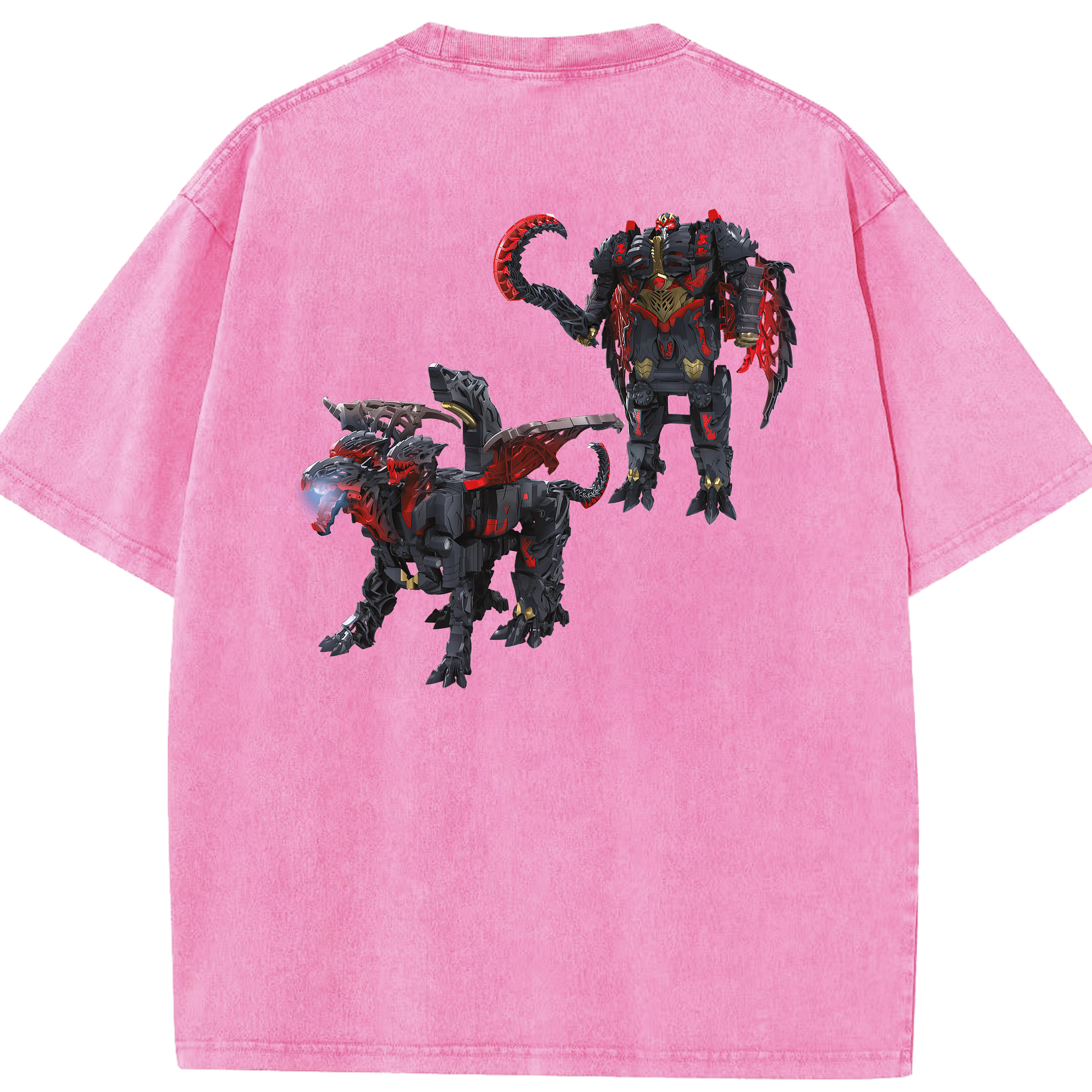 （画像用） Transformers トランスフォーマー 綿100% ヴィンテージ風 半袖Tシャツ（背面プリント）